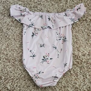 Baileys Blossoms Floral Off-Shoulder Bodysuit